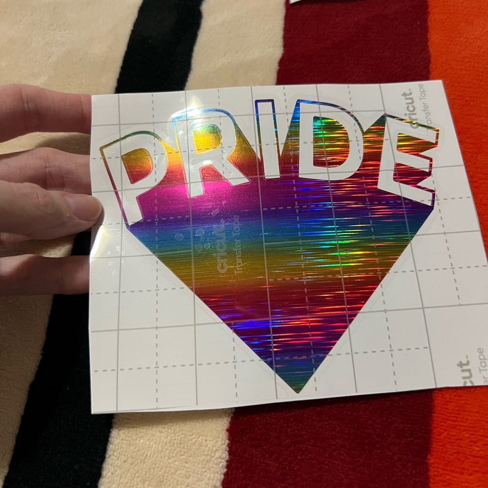 Holographic Rainbow Pride Vinyl Decal 🌈